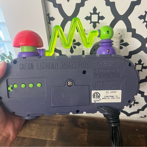 Nickelodeon 1995 Time Blaster Rise & Slime Alarm Clock Radio Tested VTG Works - Picture 2 of 3